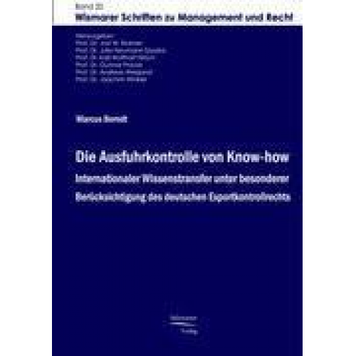 Marcus Berndt - Die Ausfuhrkontrolle von Know-how