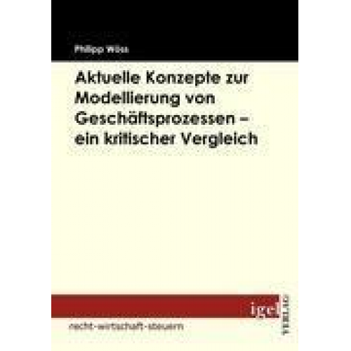 Philipp Wöss - Aktuelle Konzepte zur Modellierung von Geschäftsprozessen - ein kritischer Vergleich