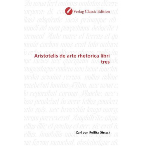 Aristotelis de arte rhetorica libri tres