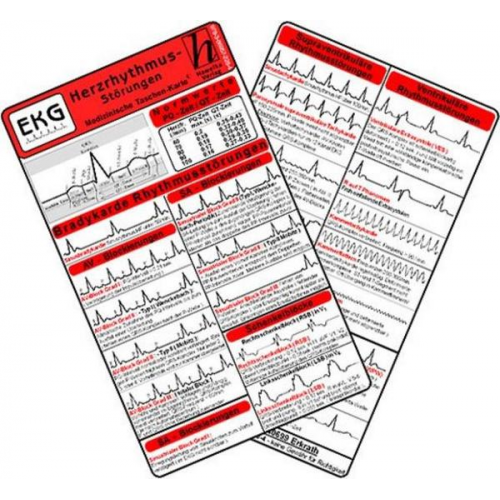 Herzrhythmusstörungen - Medizinische Taschen-Karte