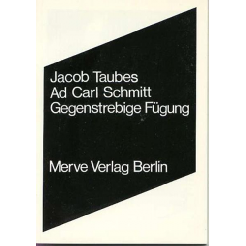 Jacob Taubes - Ad Carl Schmitt