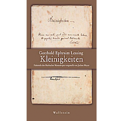 Gotthold Ephraim Lessing - Kleinigkeiten