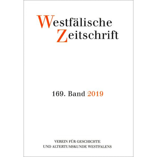 Westfälische Zeitschrift 169. Band 2019