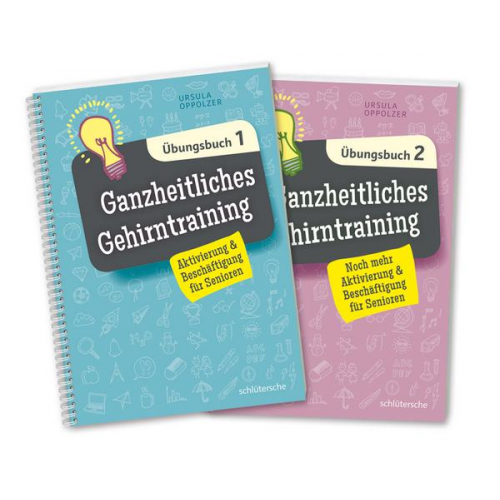 Ursula Oppolzer - Ganzheitliches Gehirntraining Übungsbücher 1+2 im Set