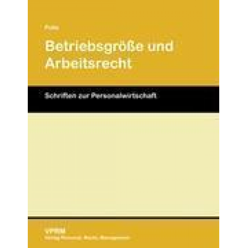 Peter Pulte - Betriebsgröße und Arbeitsrecht