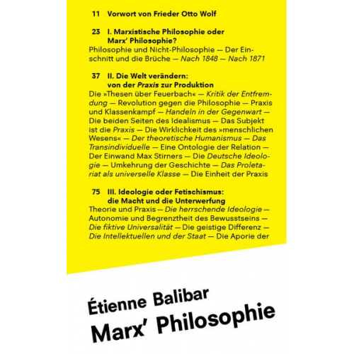 Étienne Balibar - Marx’ Philosophie