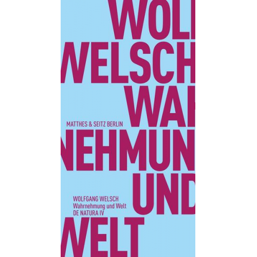 Wolfgang Welsch - Wahrnehmung und Welt