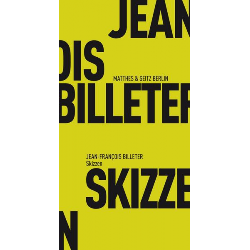 Jean François Billeter - Skizzen