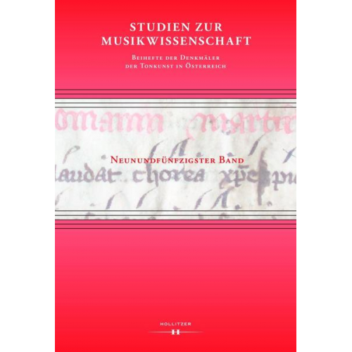 Studien zur Musikwissenschaft – Beihefte der Denkmäler der Tonkunst in Österreich. Band 59