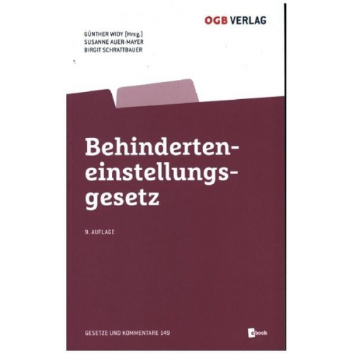 Günther Widy & Susanne Auer-Mayer & Birgit Schrattbauer - Behinderteneinstellungsgesetz