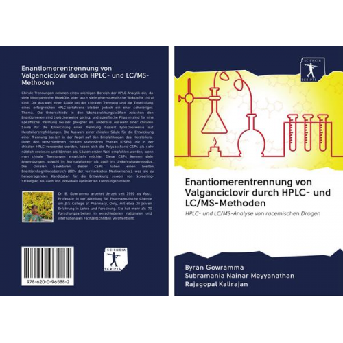 Byran Gowramma & Subramania Nainar Meyyanathan & Rajagopal Kalirajan - Enantiomerentrennung von Valganciclovir durch HPLC- und LC/MS-Methoden