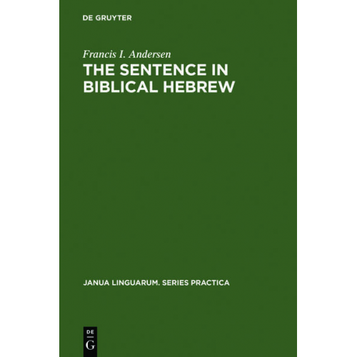 Francis I. Andersen - The Sentence in Biblical Hebrew