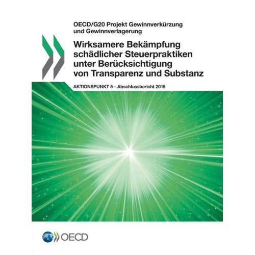 Organization For Economic Cooperation An - OECD/G20 Projekt Gewinnverkürzung und Gewinnverlagerung Wirksamere Bekämpfung schädlicher Steuerpraktiken unter Berücksichtigung von Transparenz und S