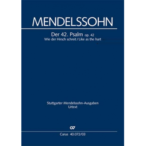 Felix Mendelssohn Bartholdy - Wie der Hirsch schreit (Klavierauszug)