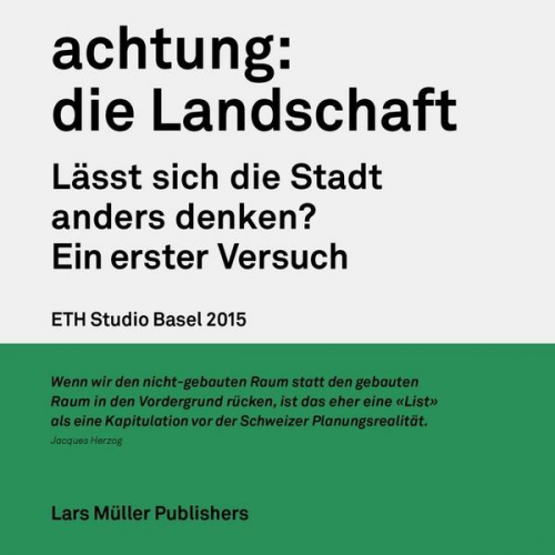 Achtung: die Landschaft