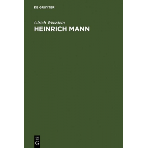 Ulrich Weisstein - Heinrich Mann