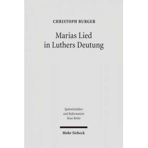 Christoph Burger - Marias Lied in Luthers Deutung