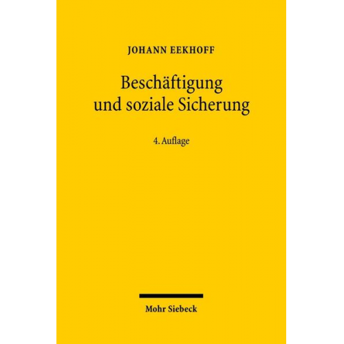 Johann Eekhoff - Beschäftigung und soziale Sicherung