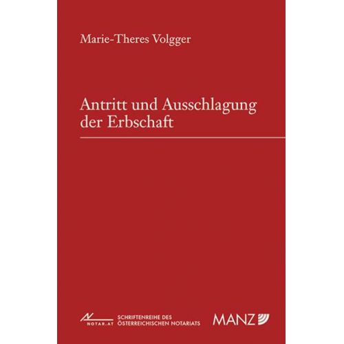 Marie-Theres Volgger - Antritt und Ausschlagung der Erbschaft