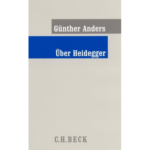 Günther Anders - Über Heidegger