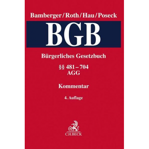 Bürgerliches Gesetzbuch Band 2: §§ 481-704, AGG