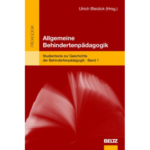 Ulrich Bleidick - Allgemeine Behindertenpädagogik