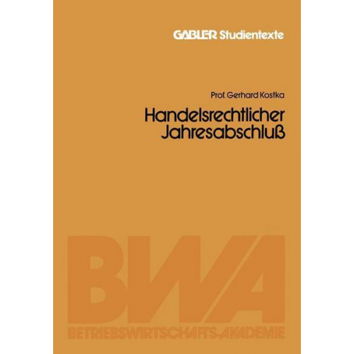 Gerhard Kostka - Handelsrechtlicher Jahresabschluß