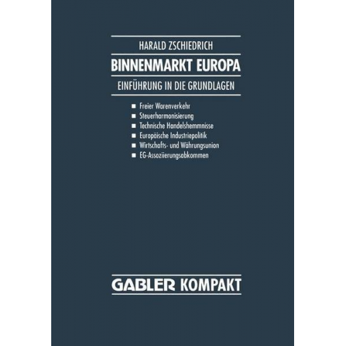 Harald Zschiedrich - Binnenmarkt Europa