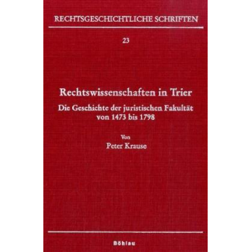 Peter Krause - Rechtswissenschaften in Trier