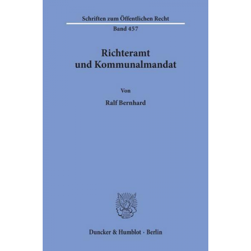 Ralf Bernhard - Bernhard, R: Richteramt