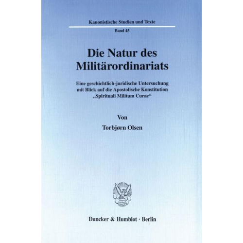 Torbjørn Olsen - Die Natur des Militärordinariats.