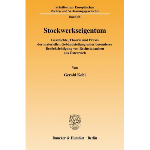 Gerald Kohl - Stockwerkseigentum.