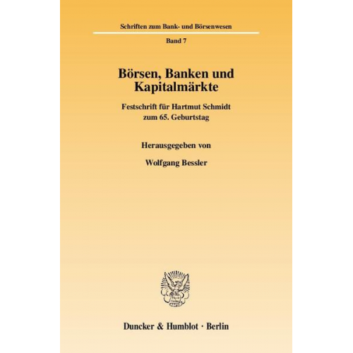 Wolfgang Bessler - Börsen, Banken und Kapitalmärkte.