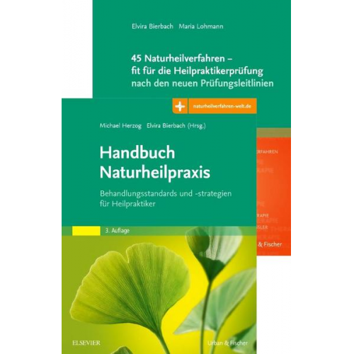 Elvira Bierbach & Michael Herzog - Handbuch Naturheilpraxis + 45 Naturheilverfahren - fit für die Heilpraktikerprüfung, Set