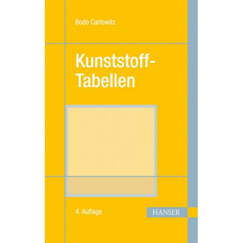 Bodo Carlowitz - Kunststoff-Tabellen