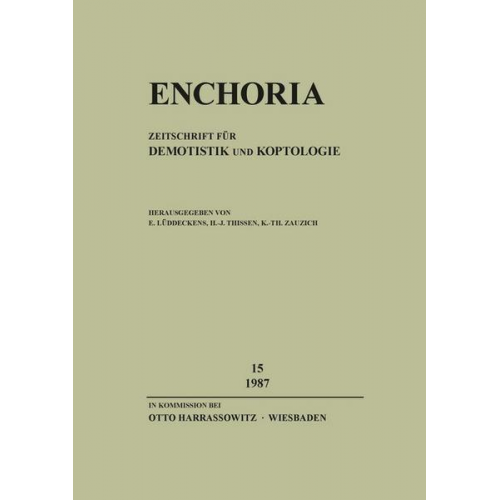 Enchoria / Enchoria 15 (1987)