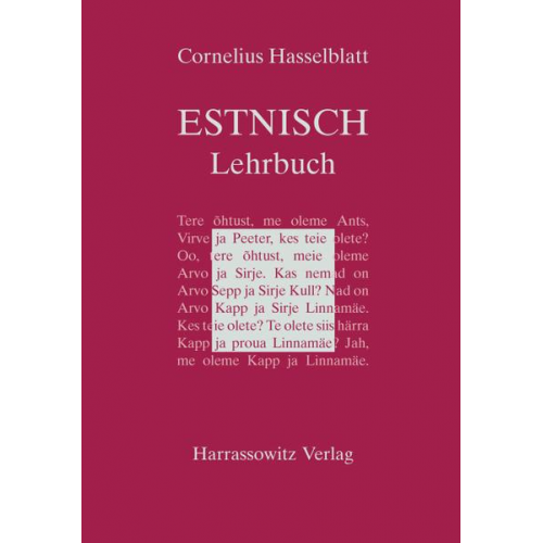 Cornelius Hasselblatt - Lehrbuch des Estnischen