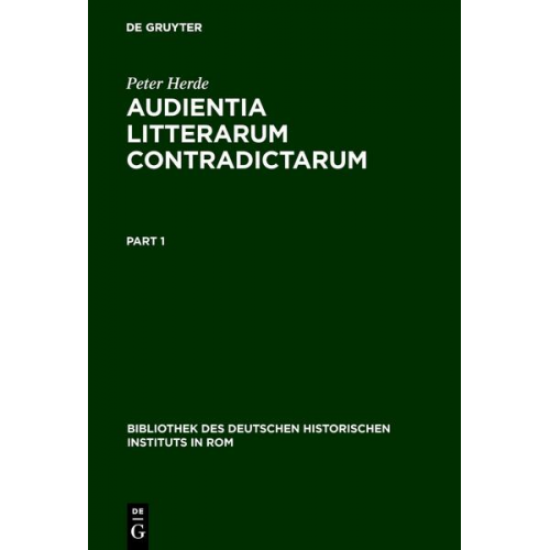 Peter Herde - Audientia litterarum contradictarum