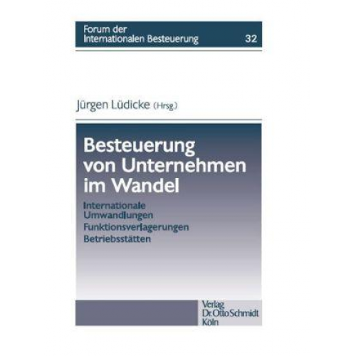 Jürgen Lüdicke - Besteuerung von Unternehmen im Wandel