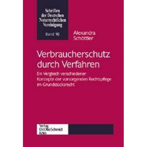 Alexandra Schöttler - Verbraucherschutz durch Verfahren