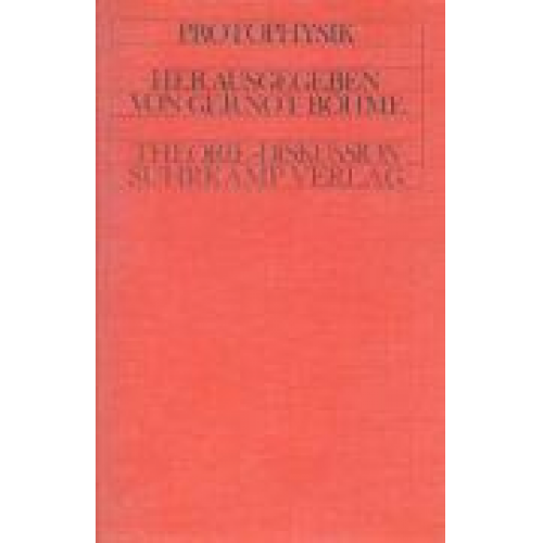 Gernot Böhme - Theorie-Diskussion Protophysik