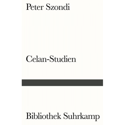 Peter Szondi - Celan-Studien