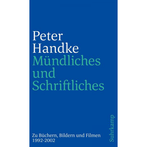 Peter Handke - Mündliches und Schriftliches