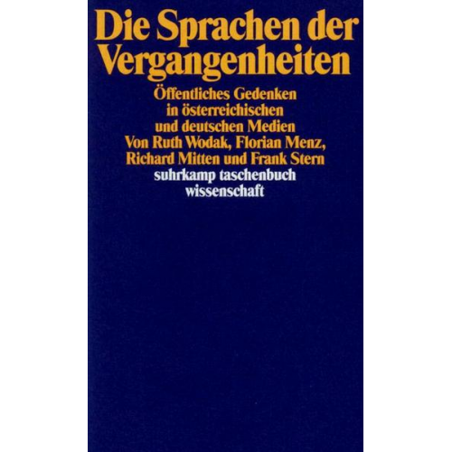 Ruth Wodak & Florian Menz & Richard Mitten - Die Sprachen der Vergangenheit