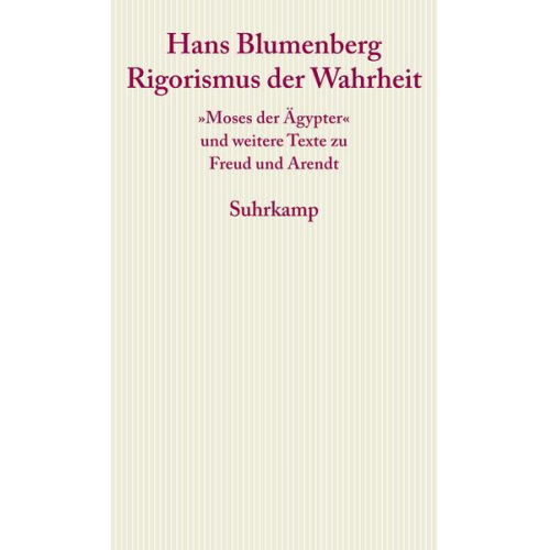 Hans Blumenberg - Rigorismus der Wahrheit