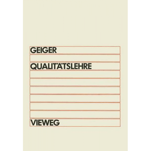 Walter Geiger - Qualitätslehre