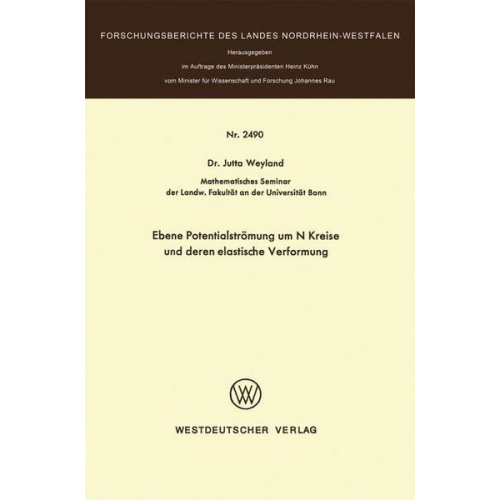 Jutta Weyland - Ebene Potentialströmung um N Kreise und deren elastische Verformung