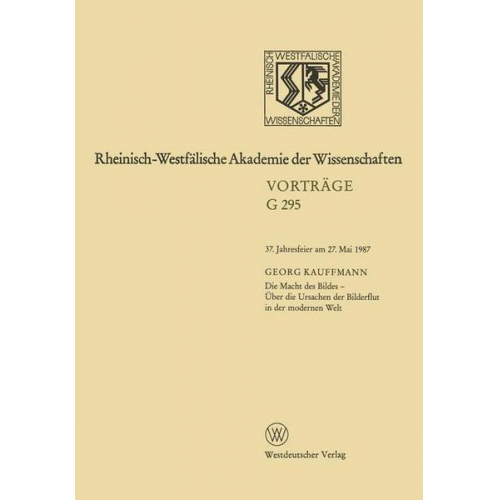 Georg Kauffmann - Rheinisch-Westfälische Akademie der Wissenchaften