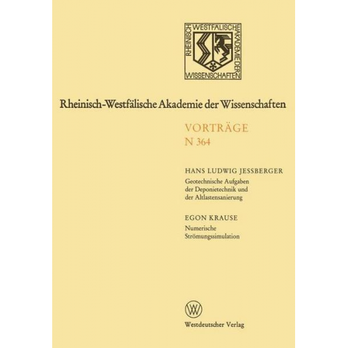 Hans Ludwig Jessberger - Rheinisch-Westfälische Akademie der Wissenschaften