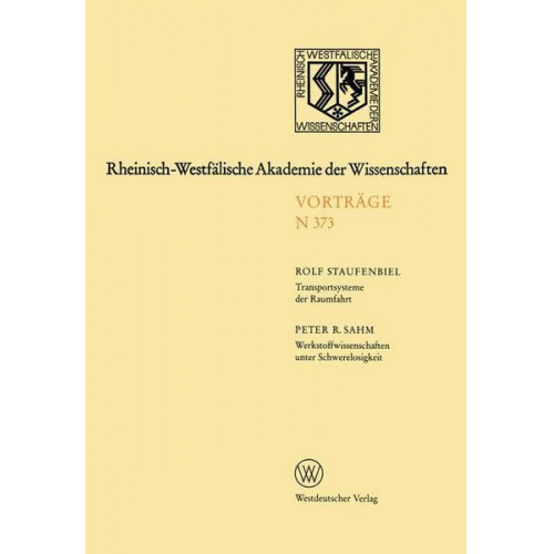 Rolf Staufenbiel - Rheinisch-Westfälische Akademie der Wissenschaften